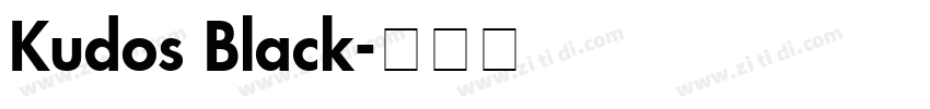 Kudos Black字体转换